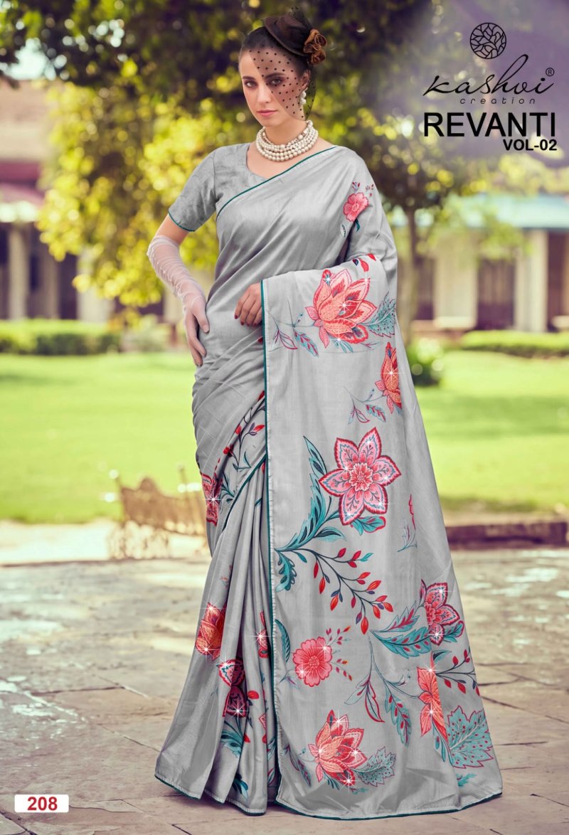 Revanti Vol 2 By Kashvi Tesla Digital Printed Saree 